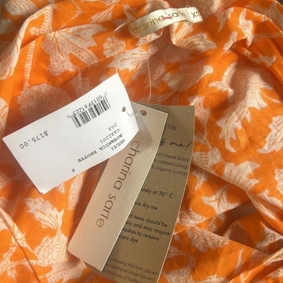 NWT Charina Sarte Botanica Knotted Floral Top Size‎ XS - Picture 8 of 11